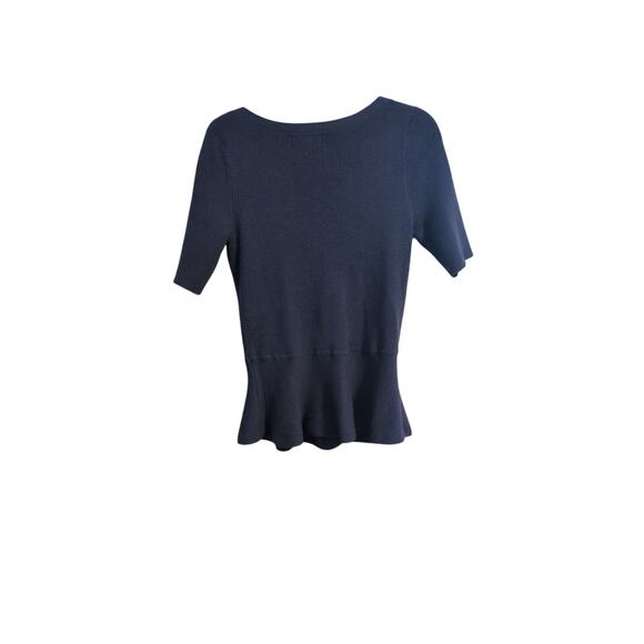 Banana Republic Wool-Blend Sweater | Size Large | Navy Blue - Picture 3 of 3